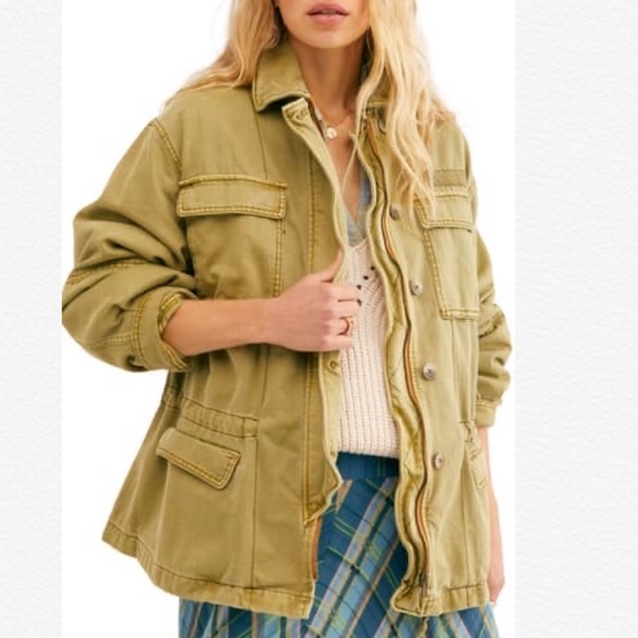 Free People Military Inspired Army Jacket - Picture 4 of 9